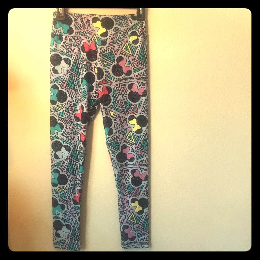 LuLaRoe Minnie Mouse legging one size